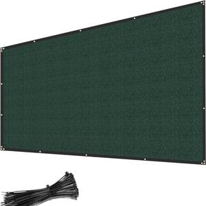 Écran de clôture en maille HDPE <span class=keywords><strong>vert</strong></span> foncé personnalisé OEM, stabilisé aux UV, résistant au vent, pour couverture de clôture extérieure - Product Image 2