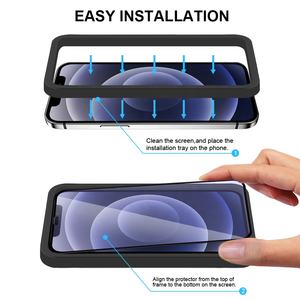 <span class=keywords><strong>Lumière</strong></span> <span class=keywords><strong>antireflet</strong></span> Plus haut niveau de protection d'écran en soie de filtration de <span class=keywords><strong>lumière</strong></span> <span class=keywords><strong>bleue</strong></span> pour iPhone Protection en <span class=keywords><strong>verre</strong></span> trempé - Product Image 5