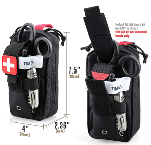 กระเป๋าแพทย์ฉุกเฉินแบบถอดเร็วสำหรับพยาบาลฉุกเฉิน พร้อมช่องใส่ของแบบ MOLLE  กระเป๋าแพทย์ขนาดเล็ก ชุดอุปกรณ์การแพทย์ทางยุทธวิธี - Product Image 3