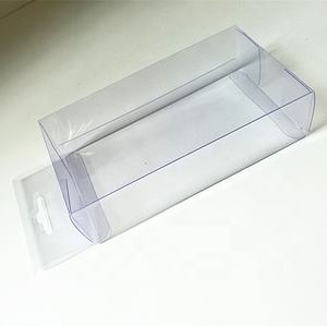 Cajas de Plástico Plegables de PVC Transparente de Tamaño Personalizado 8x4x14.8cm, Materiales Reciclados para Exhibir Productos de Muñecas, Cremas para Ojos, Pelucas - Product Image 1