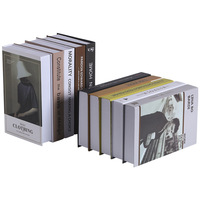 Nordique moderne minimaliste faux livres maison Textile livre ornements pour étagère bureau photographie accessoires affichage maison moderne