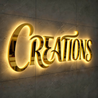 Lettres lumineuses LED en métal personnalisées pour entreprises, utilisation extérieure/intérieure, décoration maison et voiture, enseignes électroniques à brancher