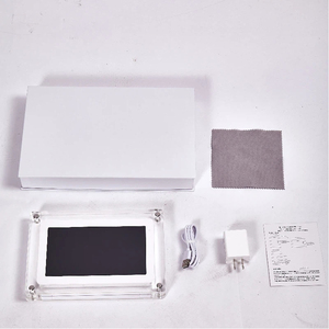 Cadre <span class=keywords><strong>vidéo</strong></span> numérique en acrylique WIFI 7 pouces avec utilisation de données mobiles zéro consommation, lecture <span class=keywords><strong>vidéo</strong></span>, horloge, calendrier, code QR, mémoire 8 Go, transfert de données - Product Image 4