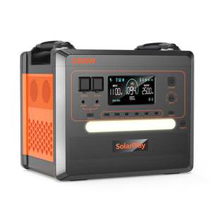 Estación de Energía Portátil para Exteriores Safer Outdoor <span class=keywords><strong>Home</strong></span> de 2500W LFP, Batería Solar de 2304Wh con Carrito de Mano, Panel Solar Portátil para Camping - Product Image 3