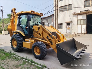 Buatan Tiongkok 4WD 8ton Wheel <span class=keywords><strong>Loader</strong></span> Backhoe untuk dijual WZ30-25 WZ388 traktor kecil dengan fitur bergerak - Product Image 2