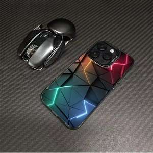 Nid d'abeille 3D pour carré PC + TPU antichoc support de cadre de caméra <span class=keywords><strong>coque</strong></span> de téléphone portable pour IPhone16/15/14 Europe Amérique 13 - Product Image 4