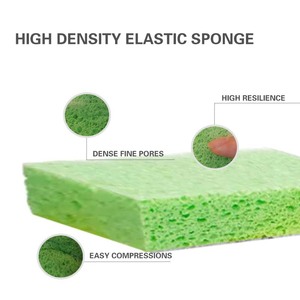 Foamstar emici Pop Up doğal selüloz sıkıştırılmış süngerler odun hamuru kalın bulaşık süngeri - Product Image 6
