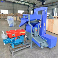 Machine à décortiquer le riz complète commerciale, moulin à riz automatique, machines industrielles de décorticage du riz avec moteur diesel