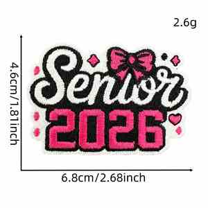 Nouvelle Broderie Informatique – Badge Brodé Coloré pour Diplômé du Lycée 2026, Idéal pour Vêtements et Sacs Décoratifs - Product Image 5