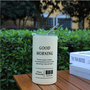 20oz boisson chaude froide bureau à domicile tasses isolées en acier inoxydable tasse de voyage en vrac à double paroi avec paille - Product Image 4