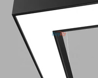 Lampe suspendue en aluminium de haute qualité, moderne, linéaire, LED, sans ombre, pour club de billard
