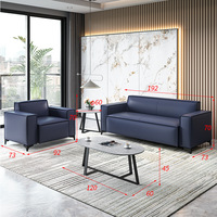 Muebles modernos Silla de oficina ergonómica Silla de brazo de sala de espera de 3 plazas Sofá de cuero de oficina Precio