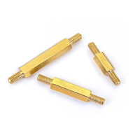 M3 M4 M5 M6 Brass Double Hex Standoff Spacer for PCB Motherboard Copper Studbolt Computer Case Security Camera