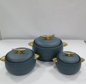 Olla Térmica de Gran Capacidad al por Mayor, 1L 2L 3.5L, Plato Aislado para Servir, Cazuela <span class=keywords><strong>con</strong></span> Asas Laterales Doradas Resistentes - Product Image 1
