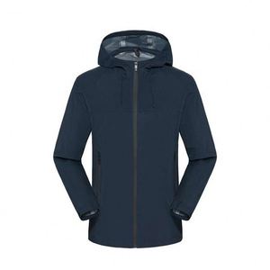 Blouson d'extérieur léger et imperméable pour homme, en Spandex haute performance, respirant, avec fermeture éclair, motif imprimé, coupe-vent, grandes tailles - Product Image 3