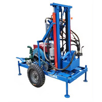Machine de forage portable hydraulique diesel 25HP 150m pour l'irrigation des terres agricoles