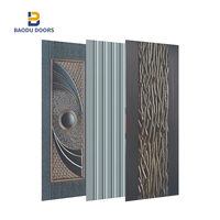 BOWDEU portes en acier, peau en acier, panneaux en relief estampillés, haute qualité, bon marché, intérieur décoratif, autres portes