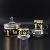 Ensemble de tasses à thé Ramadan Kareem avec pot à sucre Ensemble de tasses à thé de style arabe avec soucoupes Ensemble de tasses à café arabes