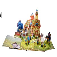 Venta al por mayor 2025 personalizado de alta calidad Pop-Up libros de cuentos de tapa dura para niños libro de tablero inglés personalizado Offset paquete de cartón