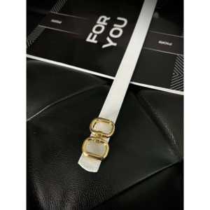 Cinturón Delgado de Doble Hebilla para Mujer Fiori, Cinturón Casual de PU con Hebilla de Aleación - Product Image 3