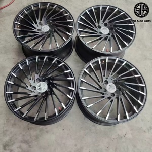 168 Rines Forjados Monobloque de 5 Birlos con Acabado CNC Negro Brillante y Diseño Multirradio Personalizados para Toyota Alfa Senna Mercedes-Benz <span class=keywords><strong>Vito</strong></span> MPV - Product Image 1