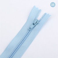 DAWEI Fermeture éclair en nylon écologique à extrémité fermée, longueur personnalisable, logo, verrouillage automatique, accessoires de couture promotionnels bon marché, modèle