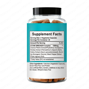 Chanca Piedra + Botanicals 1200mg - Desintoxicación <span class=keywords><strong>de</strong></span> Riñones y Vesícula Biliar, Complejo Rompe Cálculos, Cápsulas Vegetarianas, Suplemento Dietético - Product Image 2