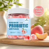 Complément Probiotique Liquide Personnalisé Solilan - Gommes Probiotiques Remplies de Liquide pour la Santé Digestive, Soutien Immunitaire et Digestif Végétalien pour Femmes