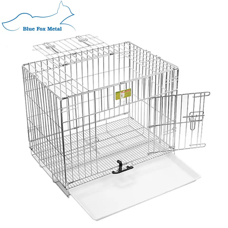 Wholesale High Quality Multiple Sizes Kennel Cheap Metal Foldable Stainless Steel Pet Dog Cage