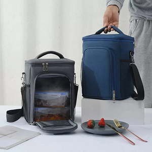 Sac isotherme épais en aluminium, chaud et froid, superposable, sac à déjeuner portable, vente en gros, sac à déjeuner personnalisé - Product Image 1