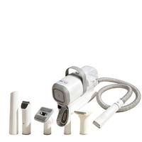 Kit de toilettage pour enlever les poils d'animaux, 5 pièces, brosse électrique pour chat et chien, aspirateur pour enlever les poils, ABS