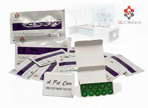 Pruebas Veterinarias Triples SC Biotech EHR/ANA/CHW  EHRLICHIA+ANAPLASMA+HEARTWORM  <span class=keywords><strong>Dirofilaria</strong></span> - Product Image 3