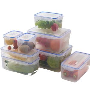 Plastic Food <b>Storage</b> <b>Containers</b> Refrigerator <b>Storage</b> Box with Sealed Lid Kitchen <b>Stackable</b> Freezer Safe Rectangle <b>Container</b> - Product Image 1