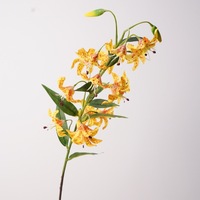 Guirlande de petites fleurs artificielles en soie de haute qualité, type lys de palais, pour décoration intérieure, photographie de mariage et festivals