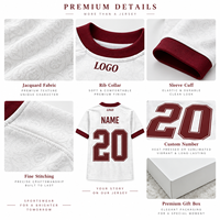Maillot de football personnalisé pour homme - Léger, respirant, anti-UV, imperméable, séchage rapide, nom et numéro personnalisés, grande taille, coupe ajustée pour l'entraînement