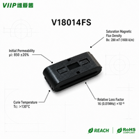 Noyau de ferrite plat à clipser V18014FS par VIIP, noyau de ferrite de type clip facile à installer pour le filtrage EMI des câbles plats