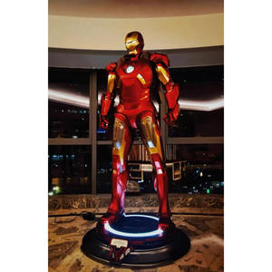 人気セール樹脂彫刻マーベル映画等身大グラスファイバーアイアンマンスパイダーマンとハルク像商業ストリート装飾用 - Product Image 4