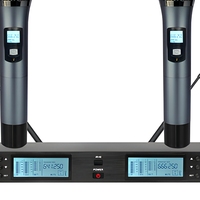 Microphone sans fil portatif Soundmark K-300-66, capteur infrarouge, construction en alliage, piles AA, plage 630-690 MHz, connecteur XLR