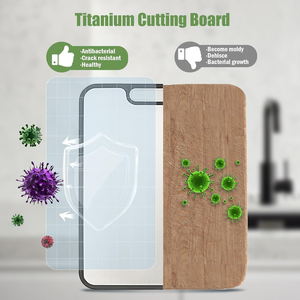 2025 New Nhôm Tablas De Cortar De Kim Loại Titanio Tinh Khiết Thép Không Gỉ Thớt Hội Đồng Quản Trị Hai Mặt Titan Cắt Hội Đồng Quản Trị - Product Image 3