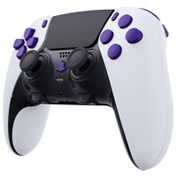 Boutons de remplacement EXtremeRate, ensemble complet personnalisé, boutons violets pour manette PS5 Dualsense Edge