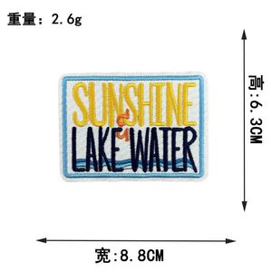 Patchs brodés personnalisés en fer à repasser avec des mots en anglais pour la décoration des vêtements, des chapeaux et des sacs - Product Image 5