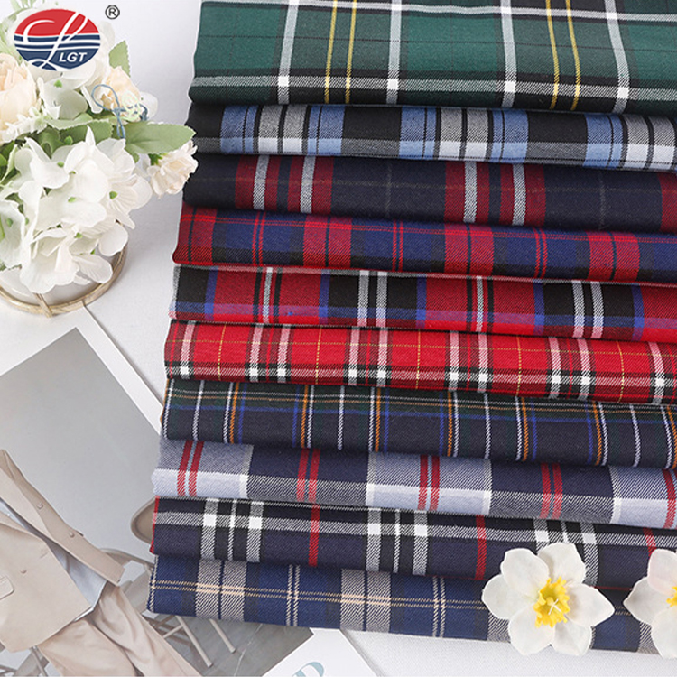 Дешевые прямые поставки готовых товаров Stocklots 100% хлопок плед окрашенная пряжа фланелевая рубашка ткань для школьной формы