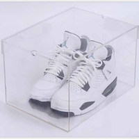 Boîte de rangement en acrylique, boîte de stockage de haute qualité personnalisée et LOGO pour les chaussures et baskets, coffret cadeau, nouvelle collection