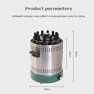 Spiedini elettrici <span class=keywords><strong>per</strong></span> <span class=keywords><strong>Barbecue</strong></span> rotanti di 360 gradi 12 pz in acciaio inossidabile spiedini <span class=keywords><strong>per</strong></span> <span class=keywords><strong>Barbecue</strong></span> senza fumo - Product Image 5