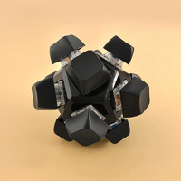 Porte-clés Fidget LED à 12 touches - Clavier miniature promotionnel en vrac, bouton-poussoir polygonal, jouet sensoriel anti-stress