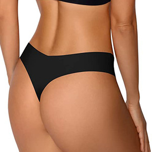 Slip Bikini Donna Senza Cuciture a Vita Bassa in Nylon Confortevole a V per Uso Quotidiano - Product Image 6
