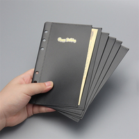 Pochettes pour classeur A6, noir et blanc, en PP, enveloppes de budget sans fermeture éclair, pochettes de classeur sans languettes, enveloppes de budget, séparateurs de pochettes de budget à 6 languettes