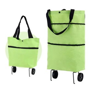 Carrito de compras plegable Northern Mu con ruedas, bolsa impermeable, plegable y portátil para uso en tiendas de comestibles. - Product Image 5
