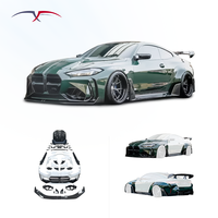 Kit carrosserie large style M4 AD en fibre de carbone pour BMW Série 4 G22 G23 2021-2026 : pare-chocs, capot, jupes latérales, ailes, diffuseur arrière