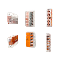 221-415 Auf Lager: Verbindungsstecker mit Hebeln, Brandneu Original Deutsch, 5-Leiter Transparentes Gehäuse 4mm² 221 415